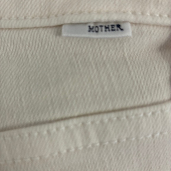 MOTHER The Tomcat Midrise Straight Ankle Cream Puffs Jeans Size 23 - Picture 14 of 16